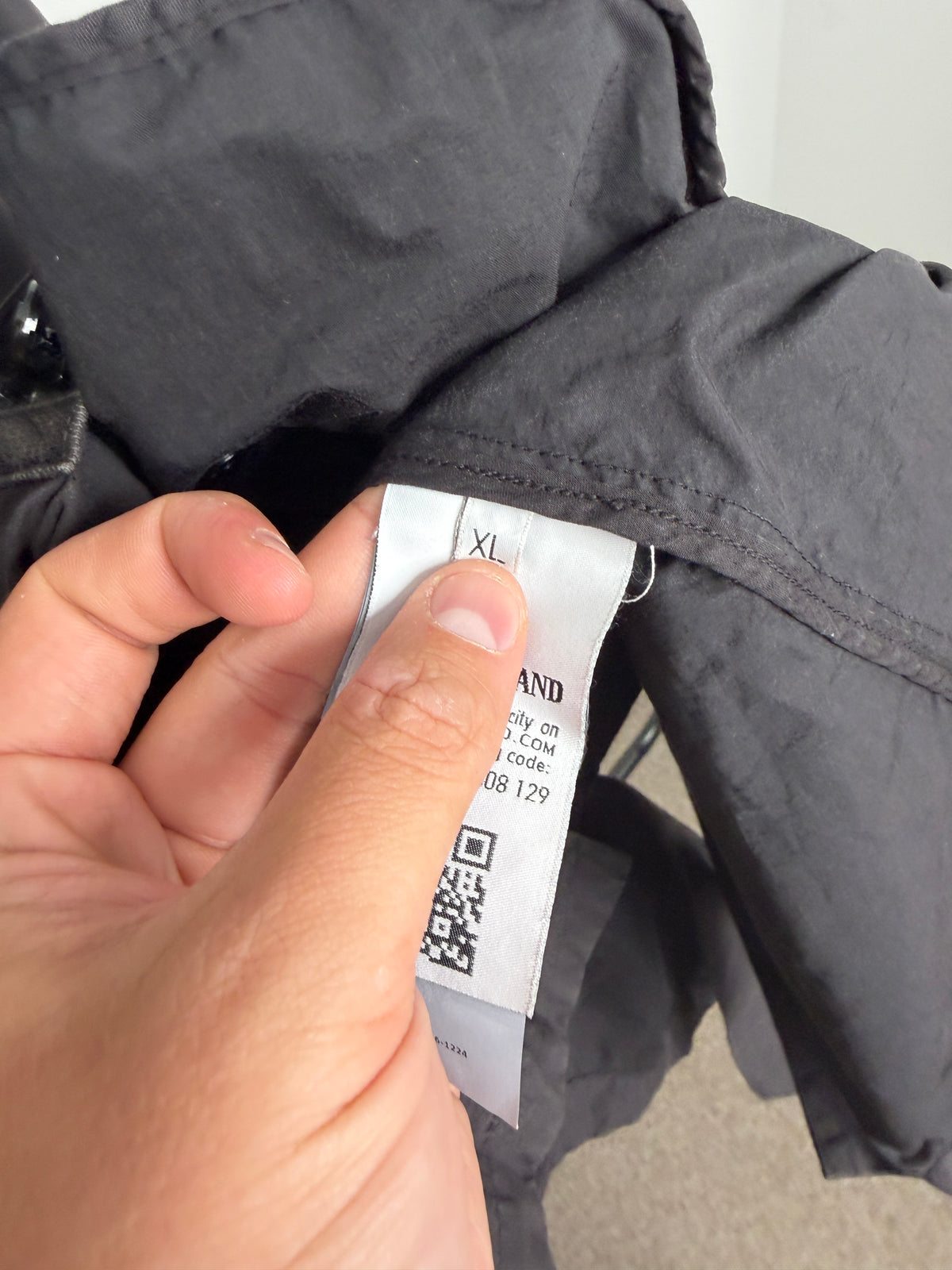 Stone Island Light Cotton Nylon Twill Mac Jacket