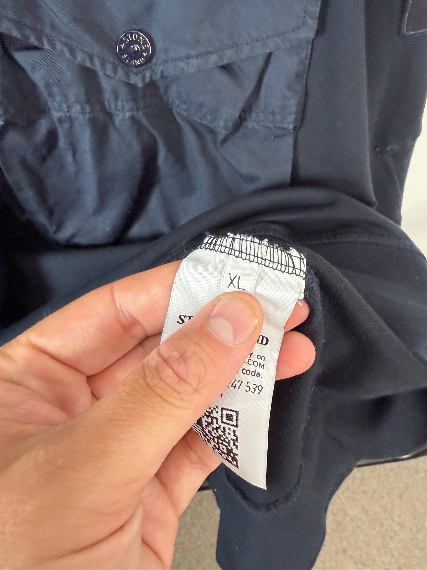 Stone Island 1/2 Zip Ghost Hoodie