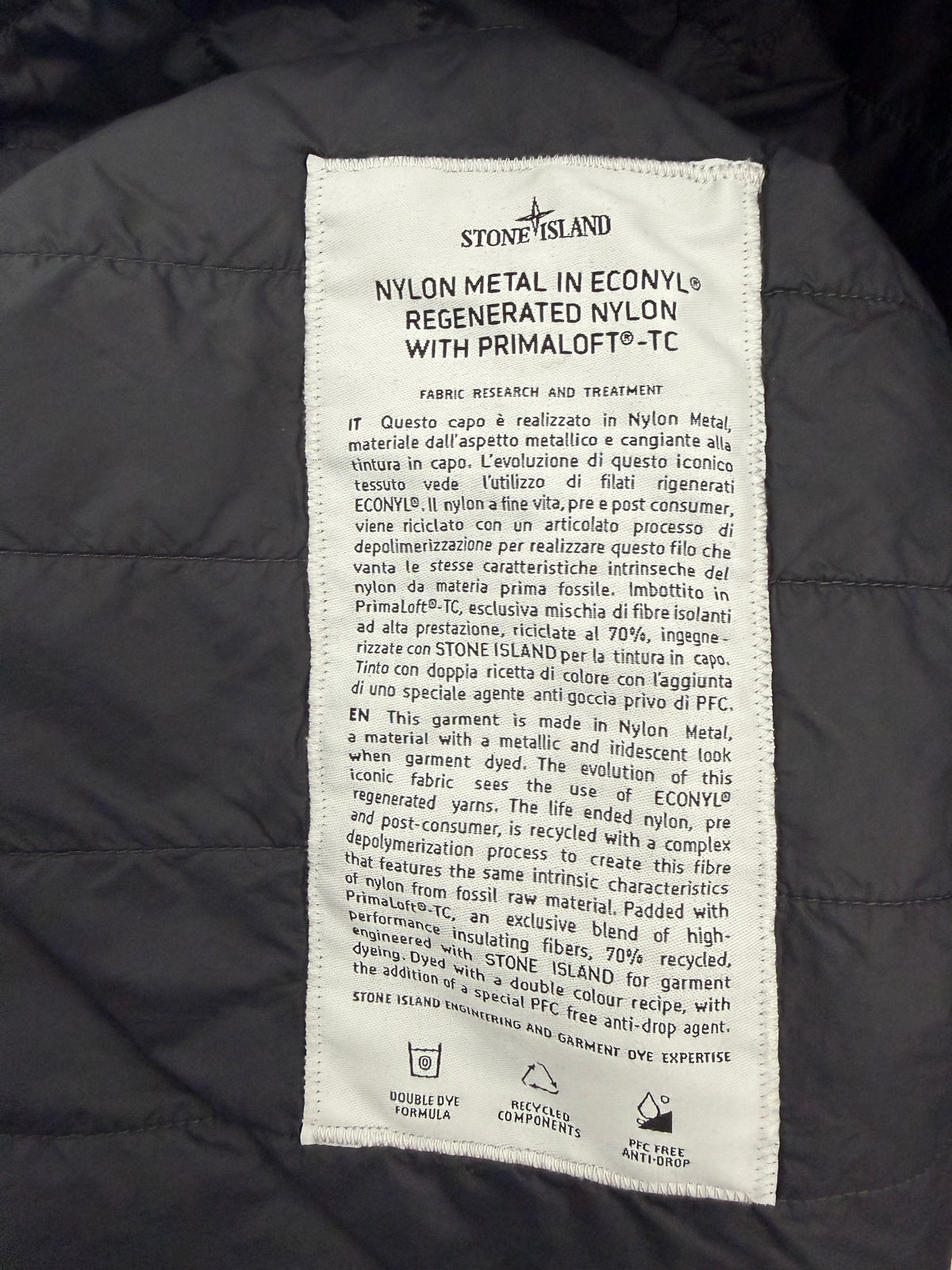 Stone Island Nylon Metal Primaloft TC Jacket