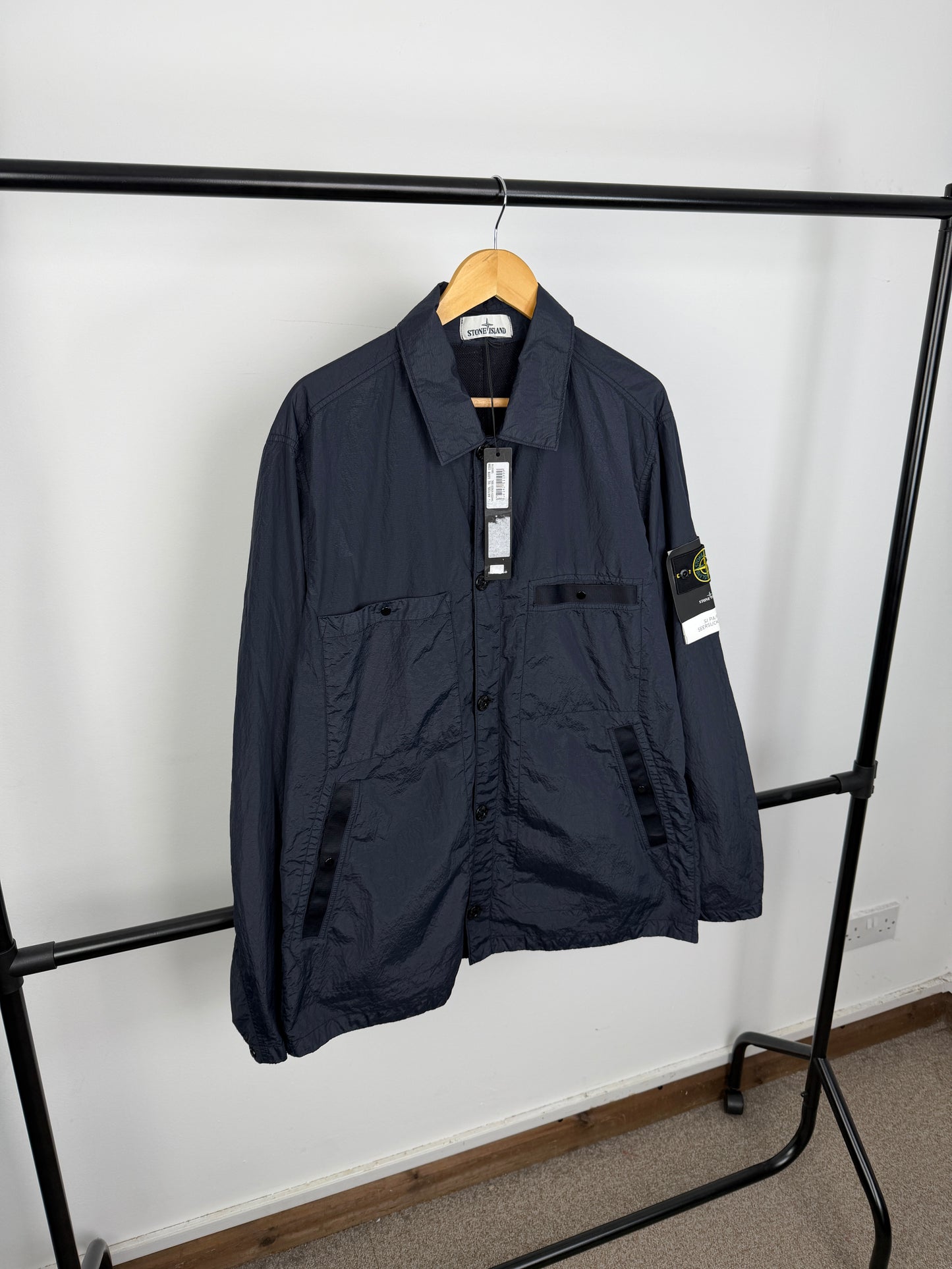 Stone Island SI PA/PL Seersucker TC Nylon Metal Overshirt