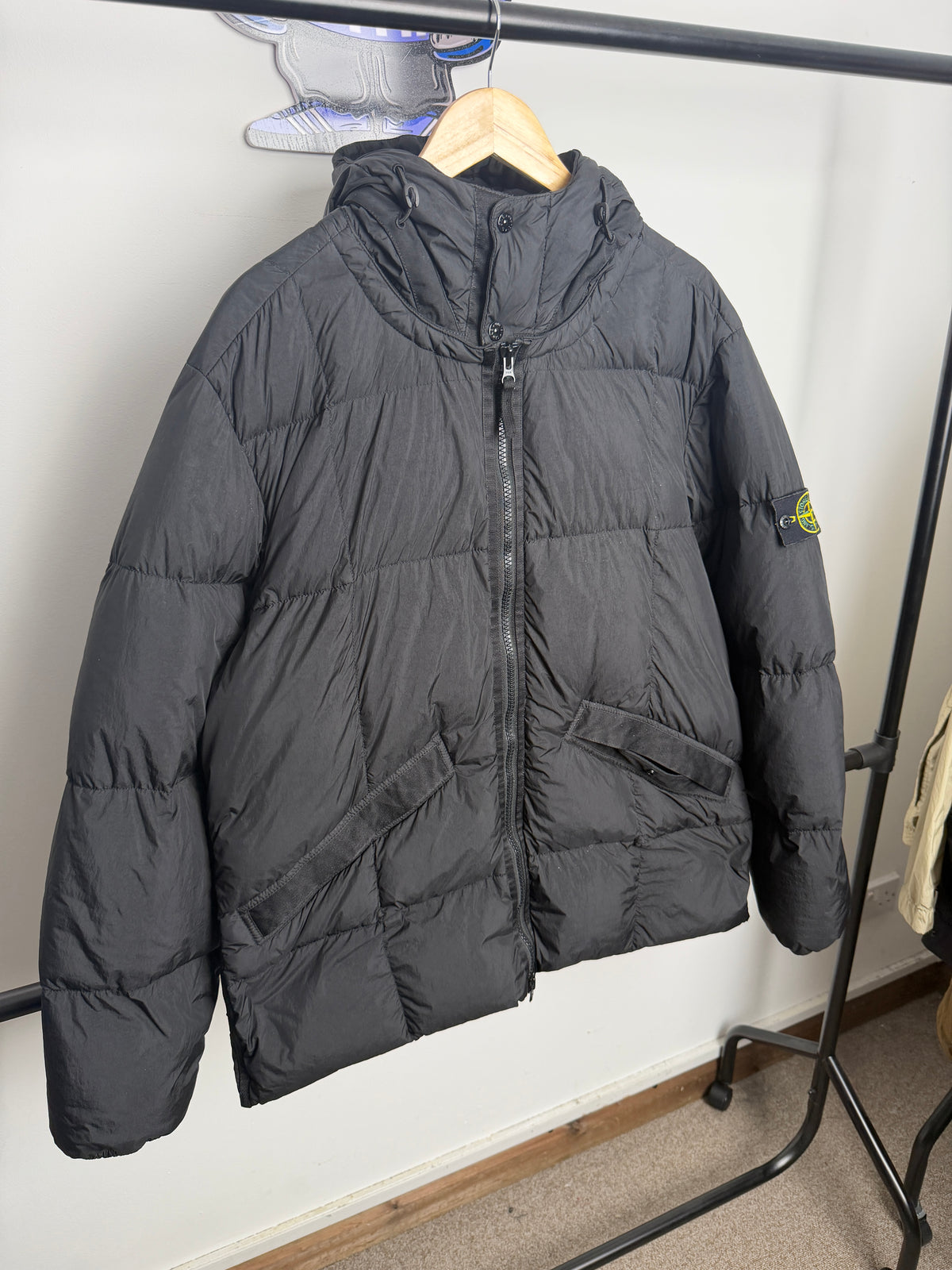 Stone Island Garment Dyed Crinkle Reps Down Jacket