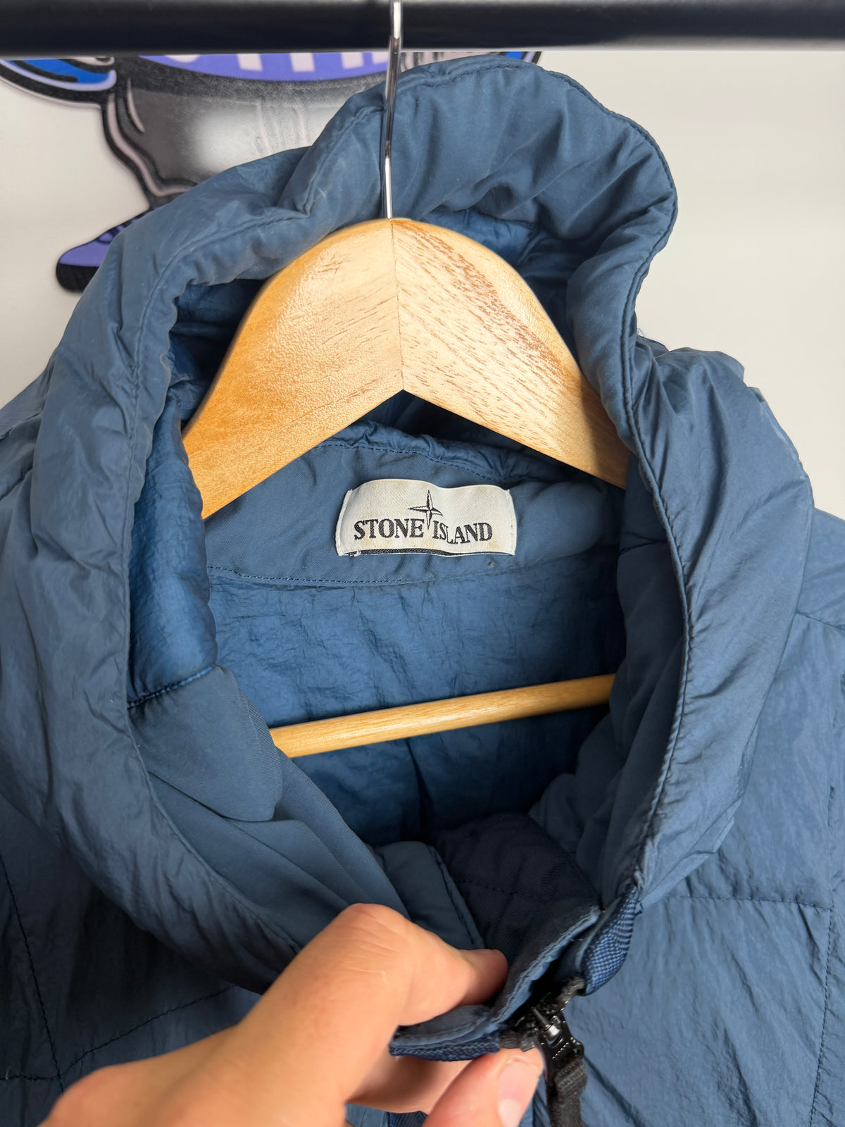 Stone Island Garment Dyed Crinkle Reps Down Jacket