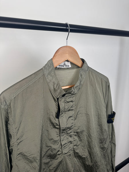 Stone Island 1/4 Zip Nylon Metal Overshirt (M)