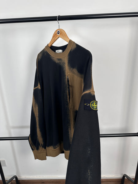 Stone Island Spray Paint Zip Sweatshirt - BNWT (3XL)