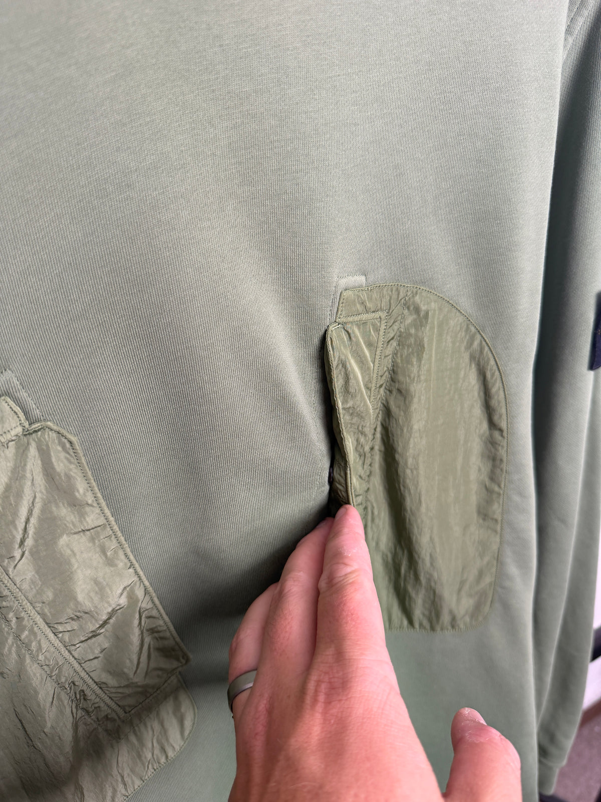 Stone Island Nylon Pocket Sweatshirt