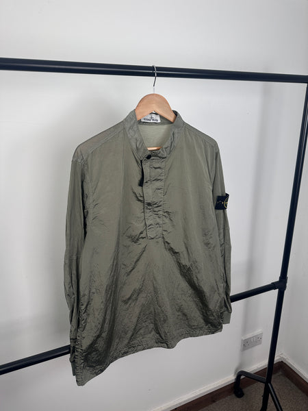 Stone Island 1/4 Zip Nylon Metal Overshirt (M)