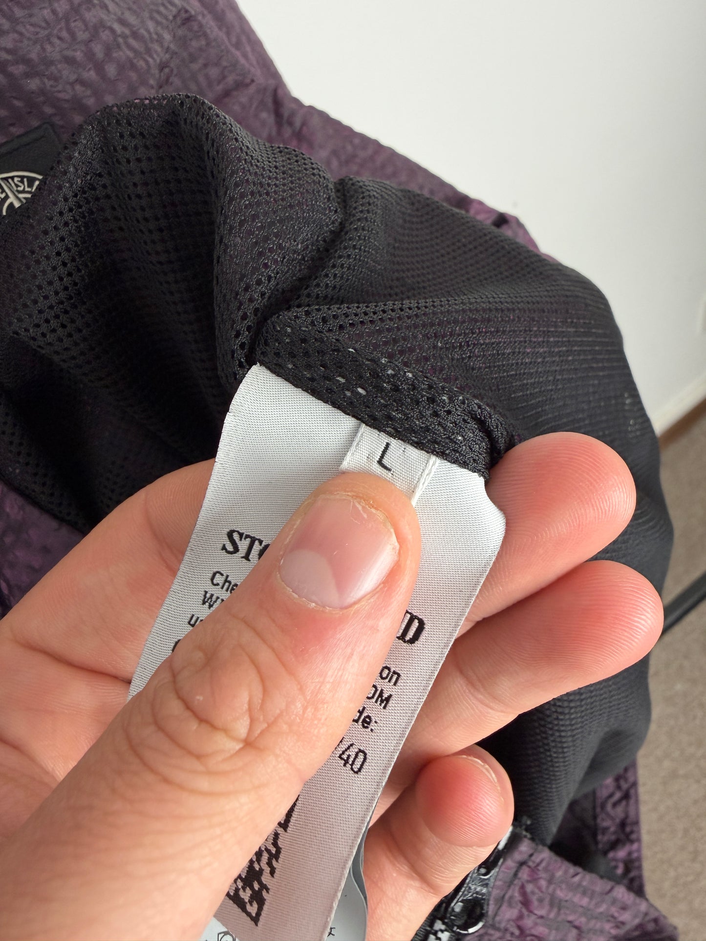 Stone Island Seersucker Nylon Weft Overshirt (L)