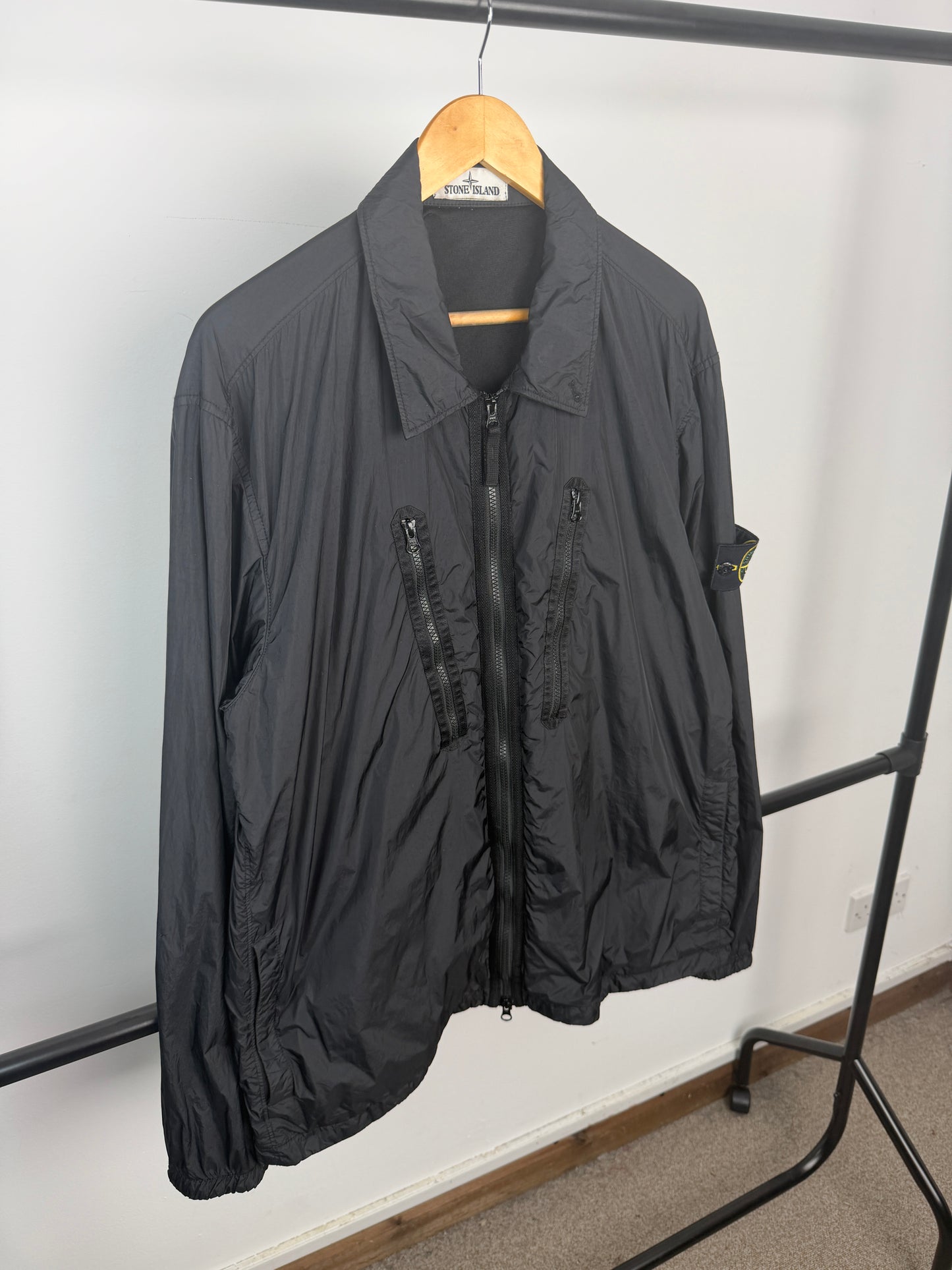 Stone Island Garment Dyed Crinkle Reps Overshirt