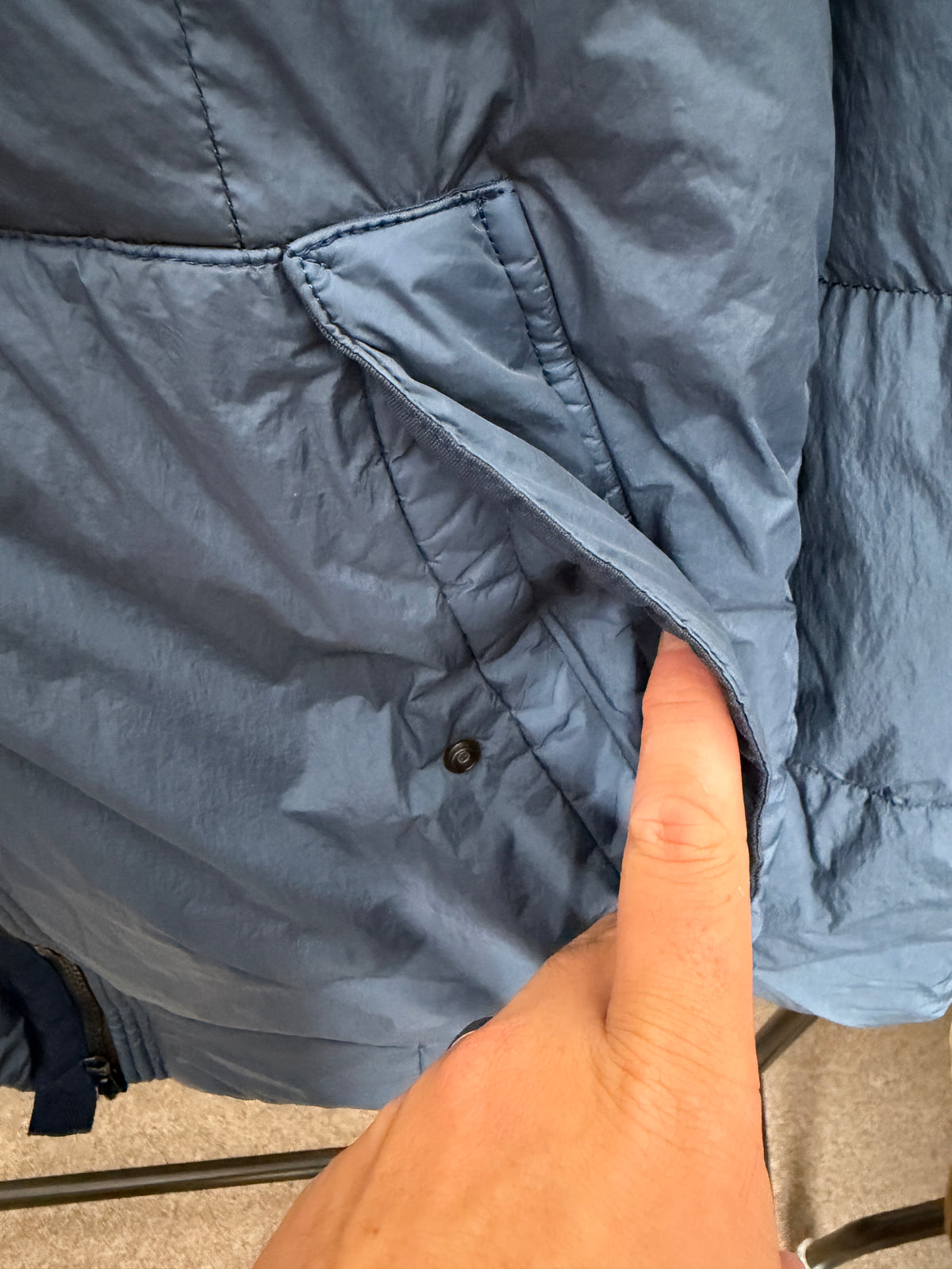 Stone Island Garment Dyed Crinkle Reps Down Jacket