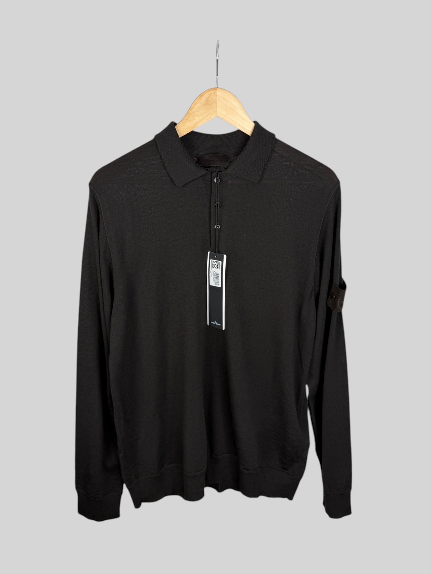 Stone Island Ghost Wool Polo Shirt (L)