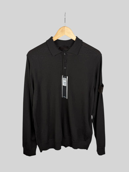 Stone Island Ghost Wool Polo Shirt (L)
