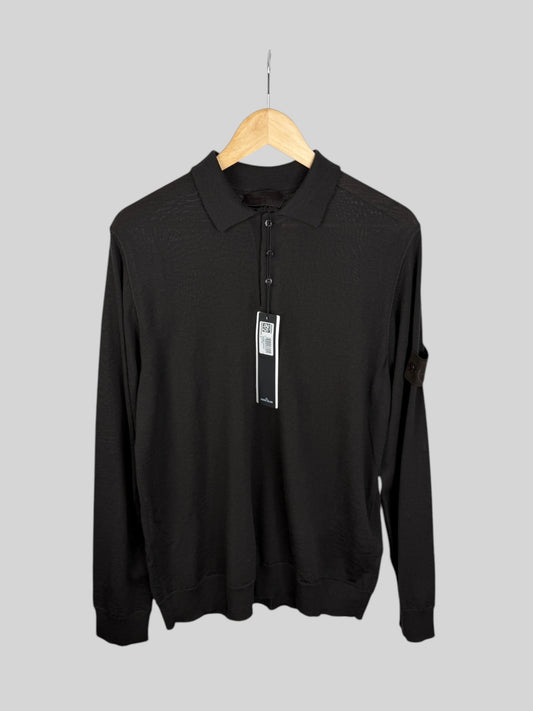 Stone Island Ghost Wool Polo Shirt (L)
