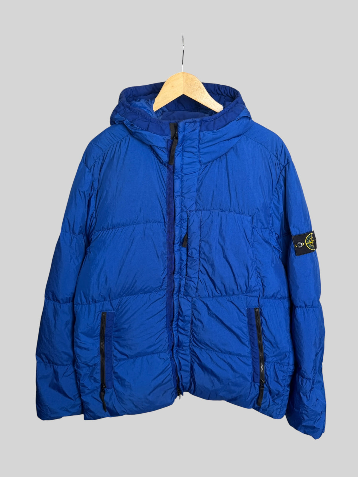 Stone Island Garment Dyed Crinkle Reps Down Jacket