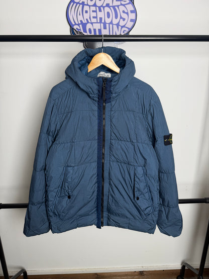 Stone Island Garment Dyed Crinkle Reps Down Jacket