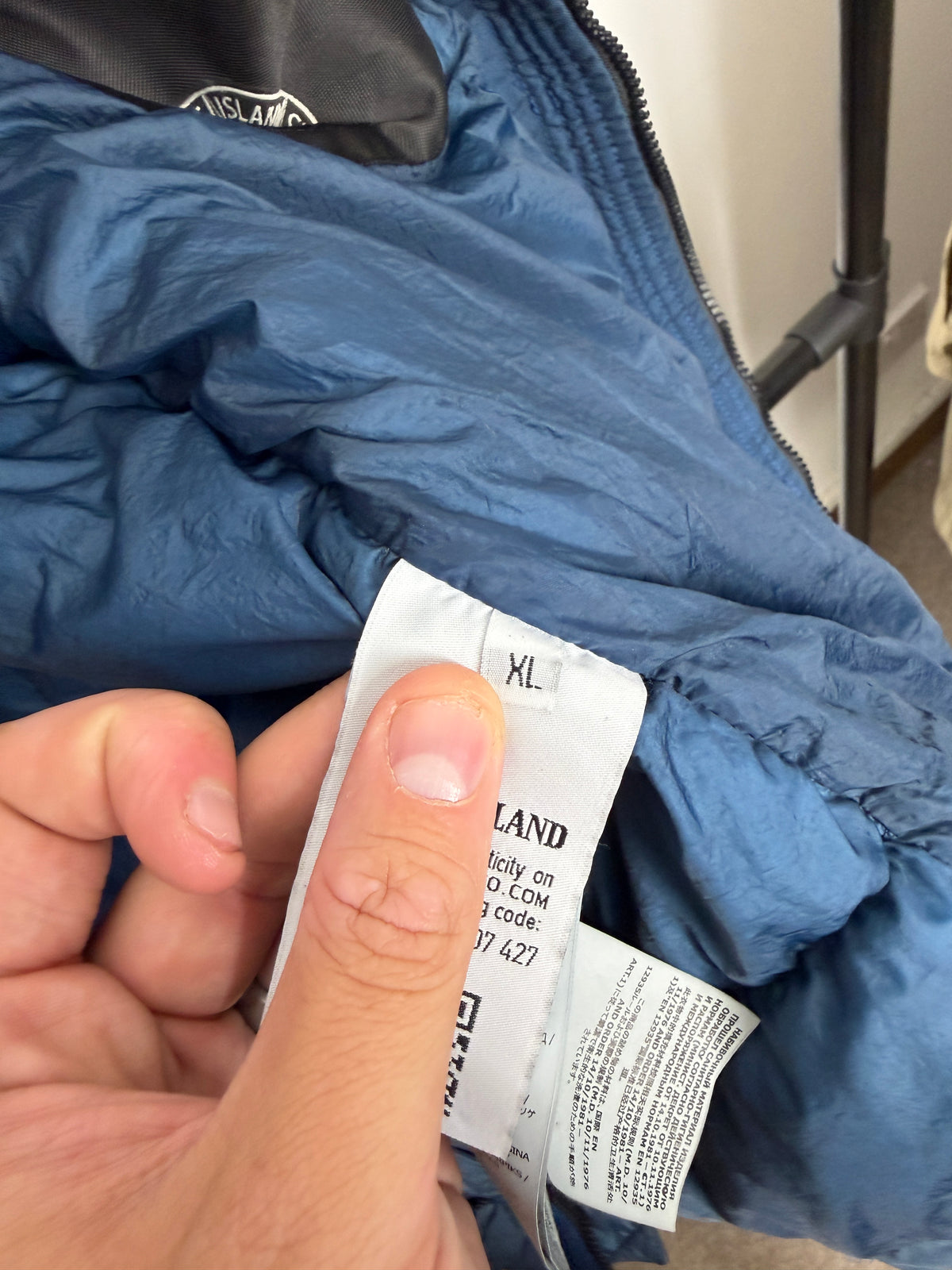 Stone Island Garment Dyed Crinkle Reps Down Jacket