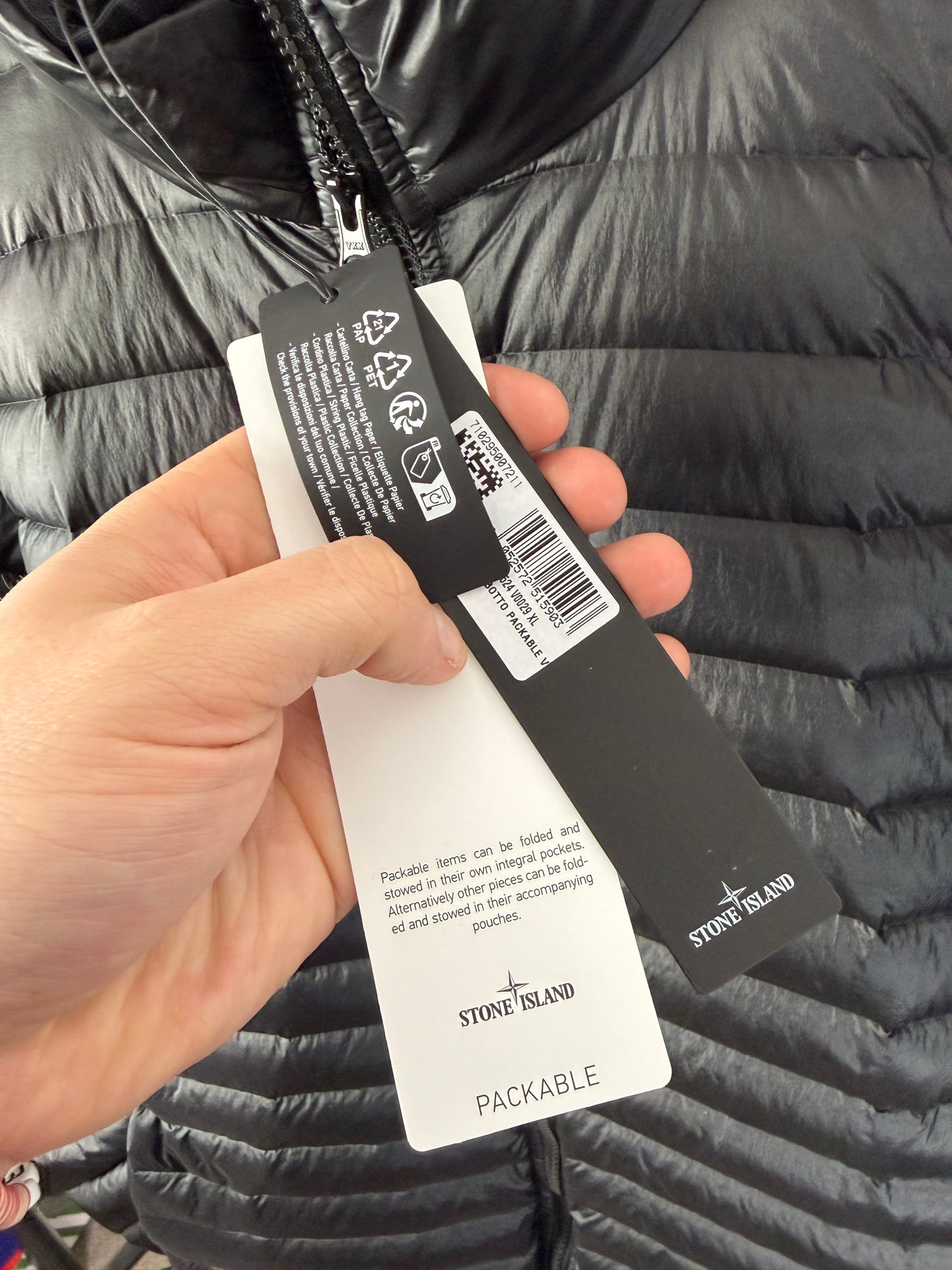 Stone Island Loom Woven Chambers R-Nylon Down TC Packable Jacket - BNWT