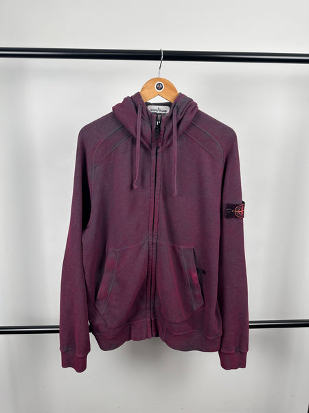 Stone Island Full Zip Dust Hoody - Large