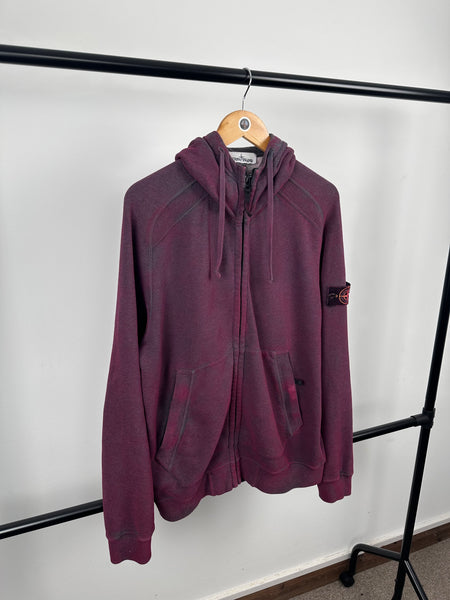 Stone Island Full Zip Dust Hoody - Large