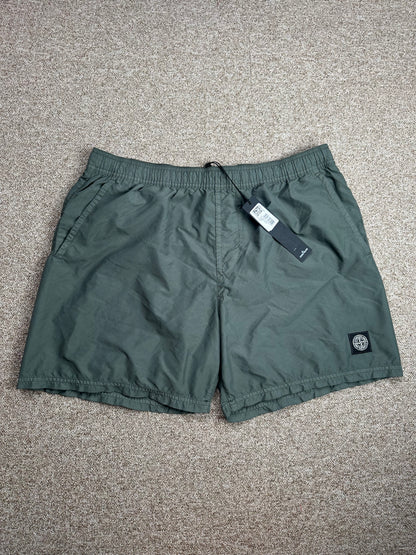 Stone Island Brushed Cotton Swim Shorts