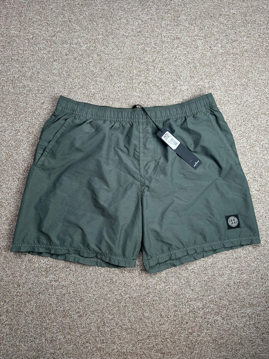 Stone Island Brushed Cotton Swim Shorts
